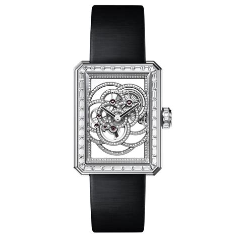 chanel camellia skeleton watch price|Chanel Premiere Camelia 18kt White Gold Skeleton Dial Ladies .